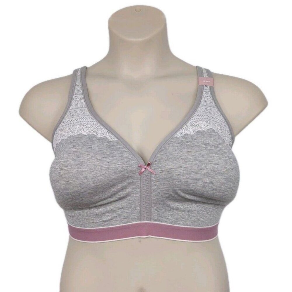 Cacique Lane Bryant Womens Bra Cotton Unlined No Wire Size 42DDD